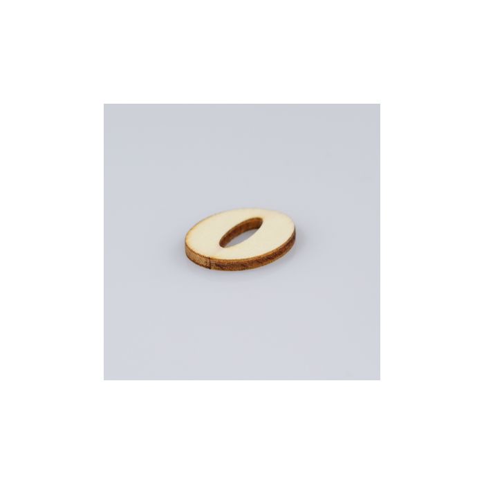 Holzbuchstaben O flach natur 25 mm 10St 5115-250O1 4016490010647  