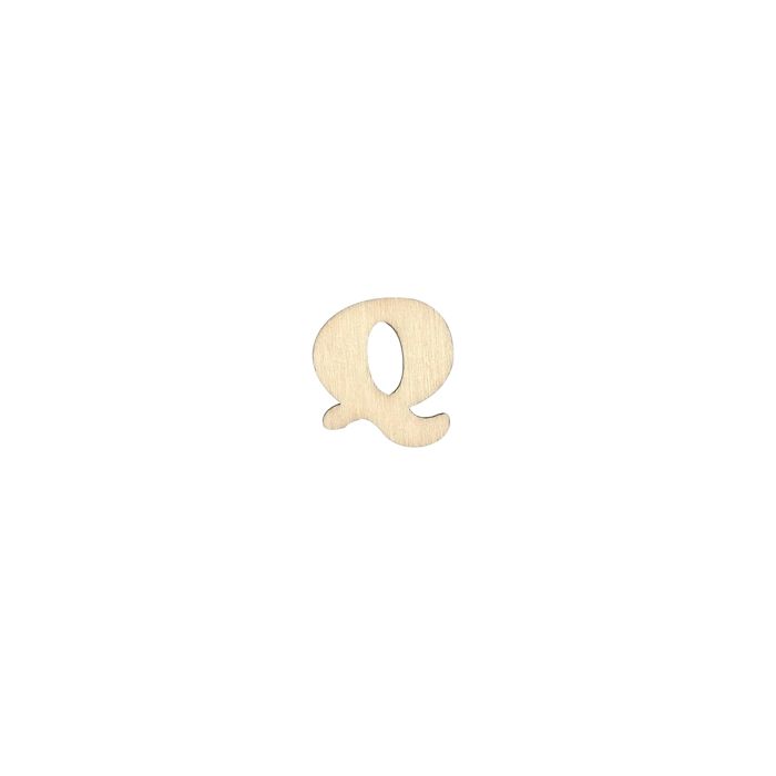 Holzbuchstaben Q flach natur 25 mm 10St 5115-250Q1 4016490010661  