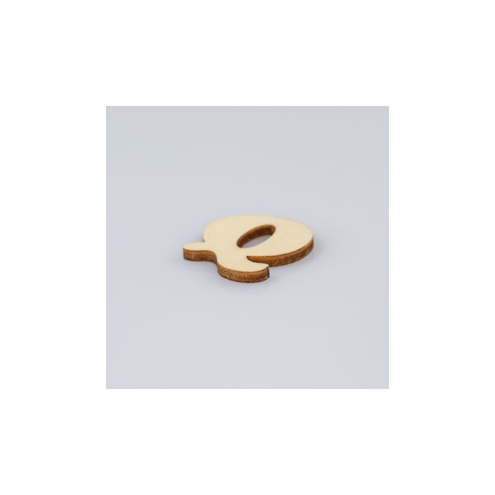 Holzbuchstaben Q flach natur 25 mm 10St 5115-250Q1 4016490010661  