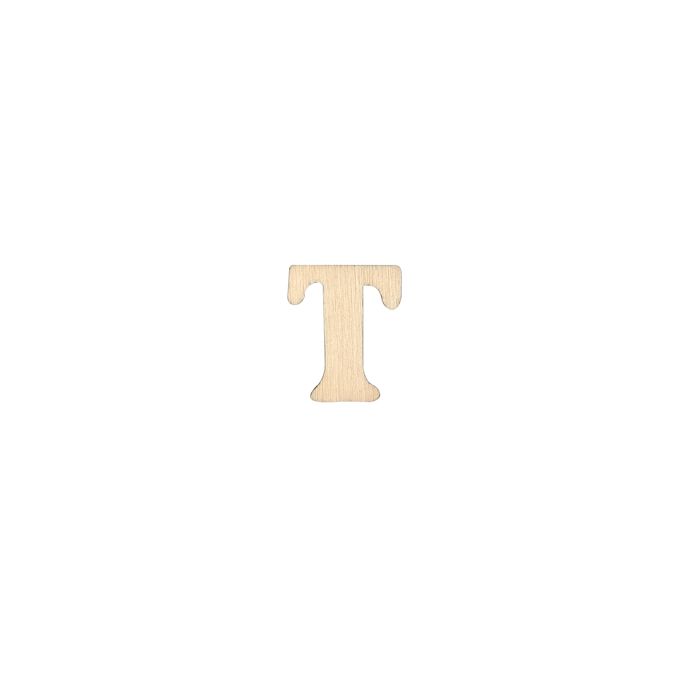 Holzbuchstaben T flach natur 25 mm 10St 5115-250T1 4016490010692  