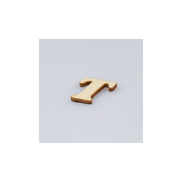 Holzbuchstaben T flach natur 25 mm 10St 5115-250T1 4016490010692  
