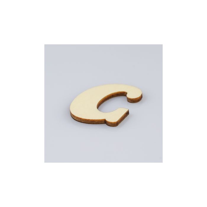 Holzbuchstaben C flach natur 40 mm 10St 5115-400C1 4016490010784  