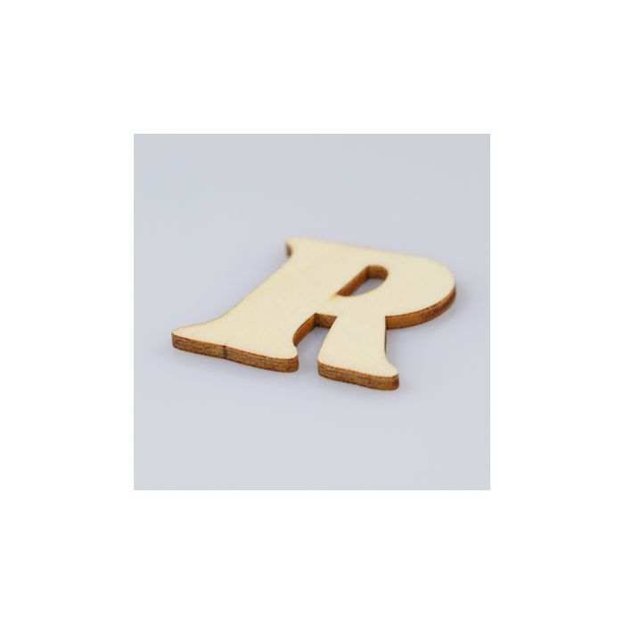 Holzbuchstaben R flach natur 40 mm 10St 5115-400R1 4016490010937  