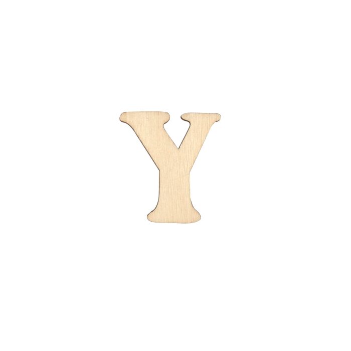 Holzbuchstaben Y flach natur 40 mm 10St 5115-400Y1 4016490011002  