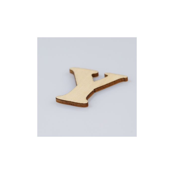 Holzbuchstaben Y flach natur 40 mm 10St 5115-400Y1 4016490011002  