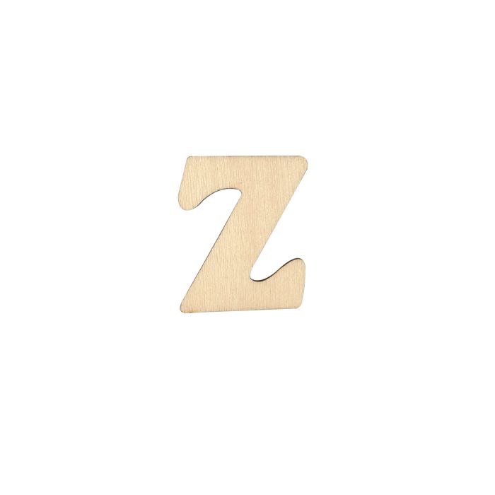 Holzbuchstaben Z flach natur 40 mm, Bild 1 von 2