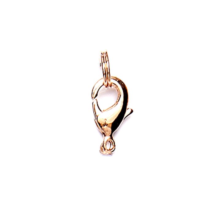 Karab.m.Spaltring rosegoldfb. 12 mm 50St 5140-08761 4016490733317  