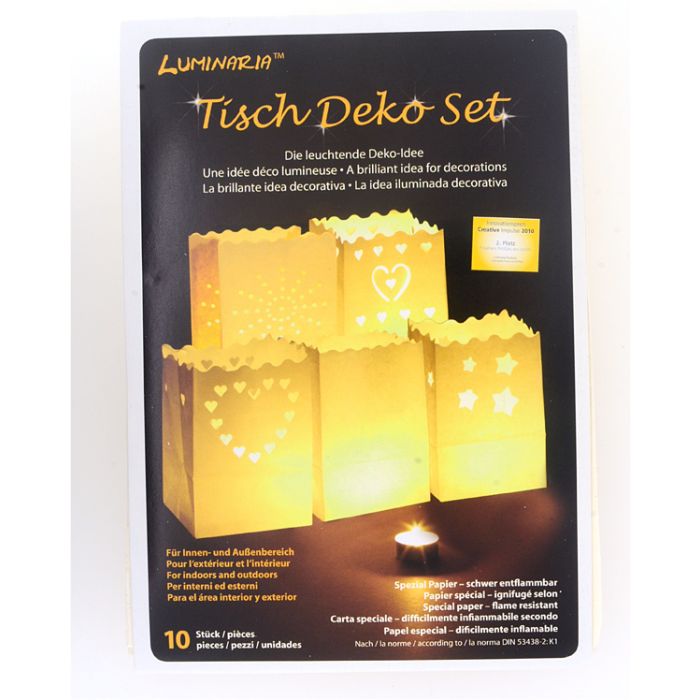 Luminaria BIG LOVE klein/groß 8 Stück Lichttüte, Windlicht, Love, Hochzeitsdeko, Stimmungslicht, Candle Bag, Bild 2 von 2