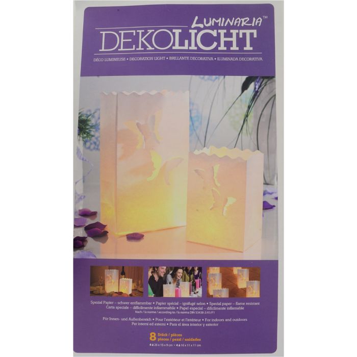 Luminaria Lichttüte Schmetterling klein/groß 3Set 5145-04541 4260203051063  