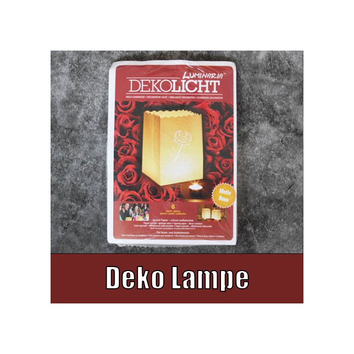 Luminaria Lichttüte Rose klein 