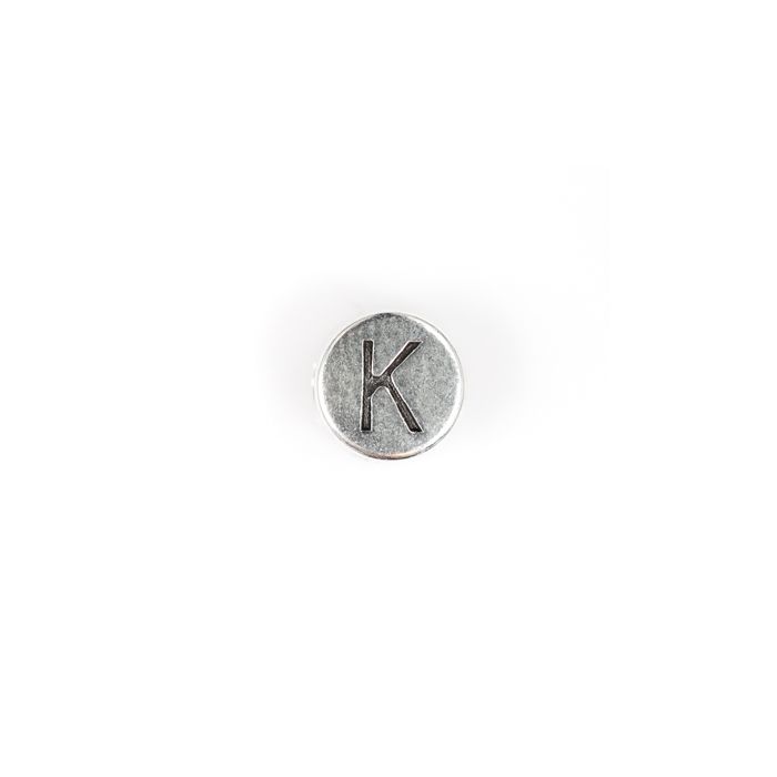 Metallperle Buchstabe K altplatinfb. 7 mm 5284-070K1 4016490865490  