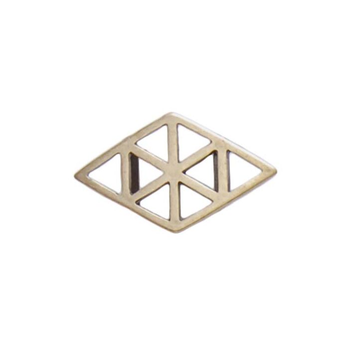Metallzwischenteil für Bänder altmessing 35x20 mm Lochgröße 10 mm 6St 5293-10841 4016490852513  