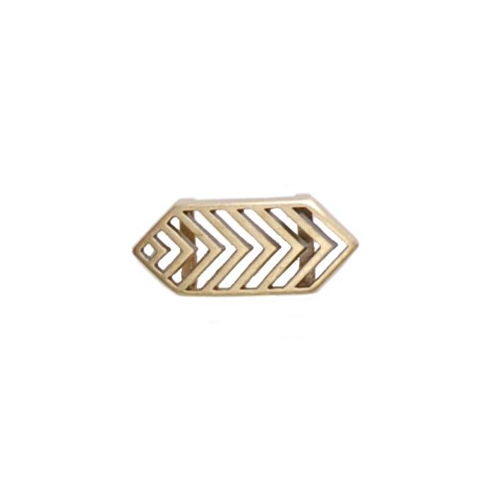 Metallzwischenteil für Bänder altmessing 28x11 mm Lochgröße 10 mm 10St 5295-10841 4016490852551  