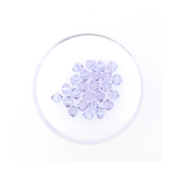 Swarovski Glasschliffp. violett 4 mm Lochgröße 0,8 mm