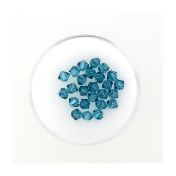 Swarovski Glasschliffp. blue zircon 4 mm Lochgröße 0,8 mm 25 St 5301-04084 4016490263739  