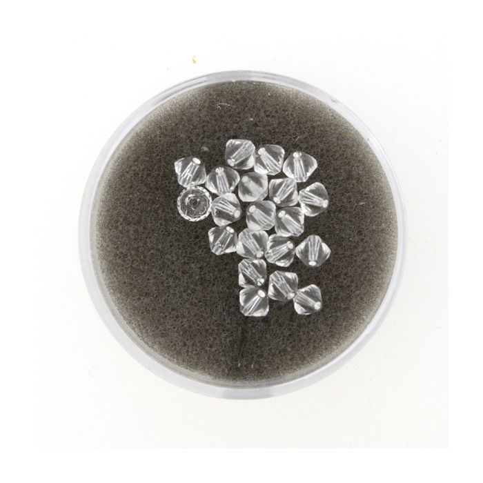 Swarovski Glasschliffp. crystal 4 mm Lochgröße 0,8 mm 25 St 5301-04134 4016490103066  
