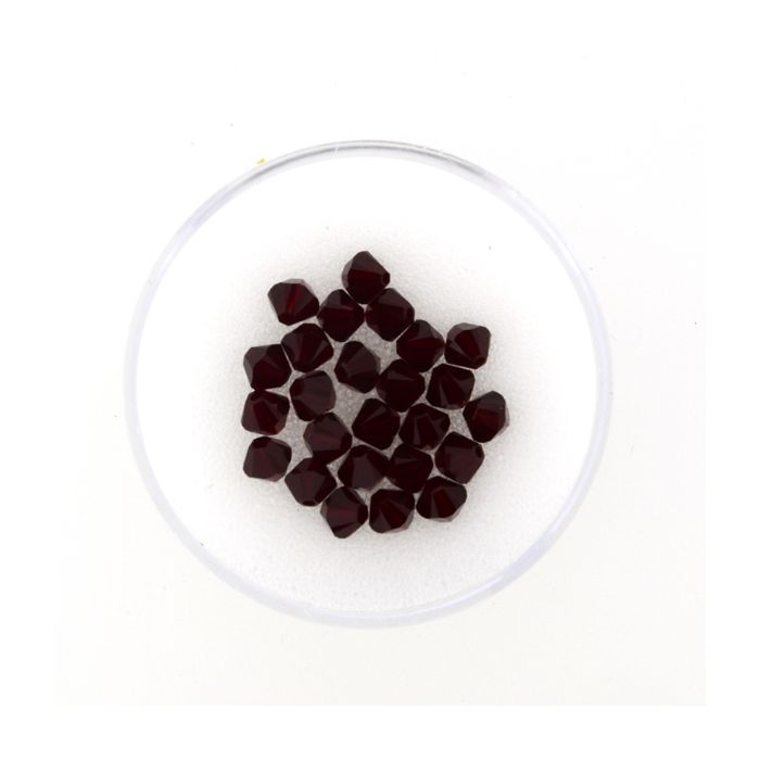 Swarovski Glasschliffp. siam 4 mm Lochgröße 0,8 mm