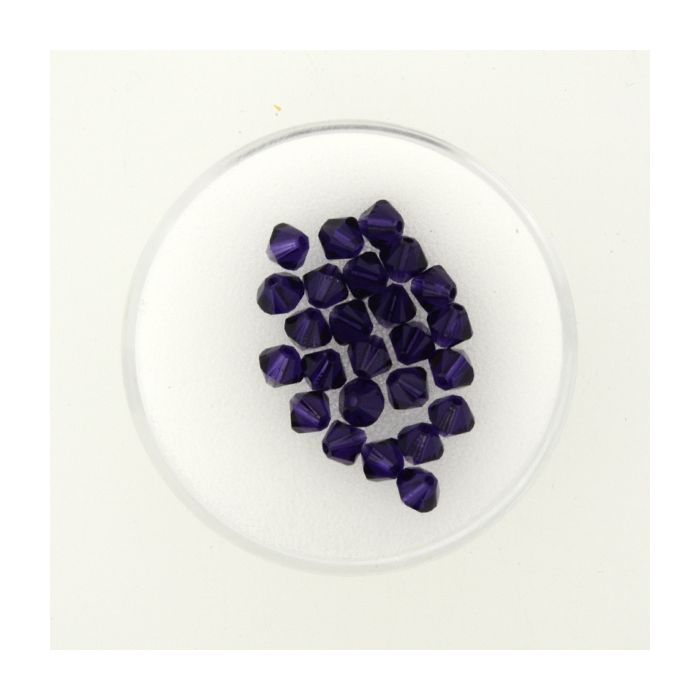 Swarovski Glasschliffp. purple velvet 4 mm Lochgröße 0,8 mm 25 St 5301-04364 4016490268352  
