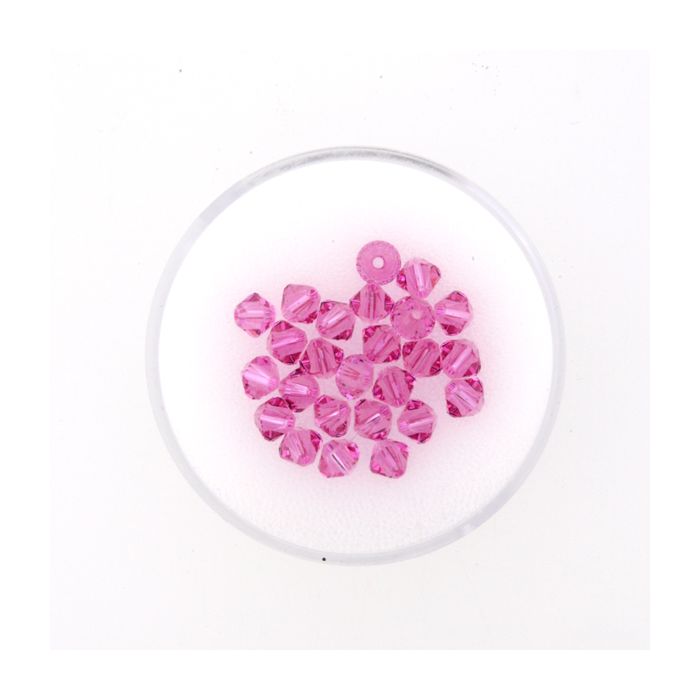 Swarovski Glasschliffp. rosa 4 mm Lochgröße 0,8 mm 25 St 5301-04454 4016490109655  