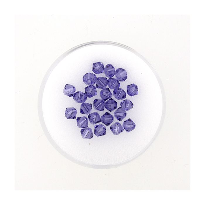 Swarovski Glasschliffp. tanzanite 4 mm Lochgröße 0,8 mm