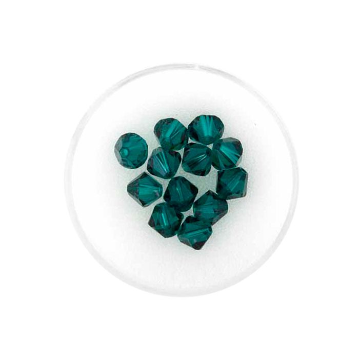 Swarovski Glasschliffp. emerald 6 mm Lochgröße 1 mm