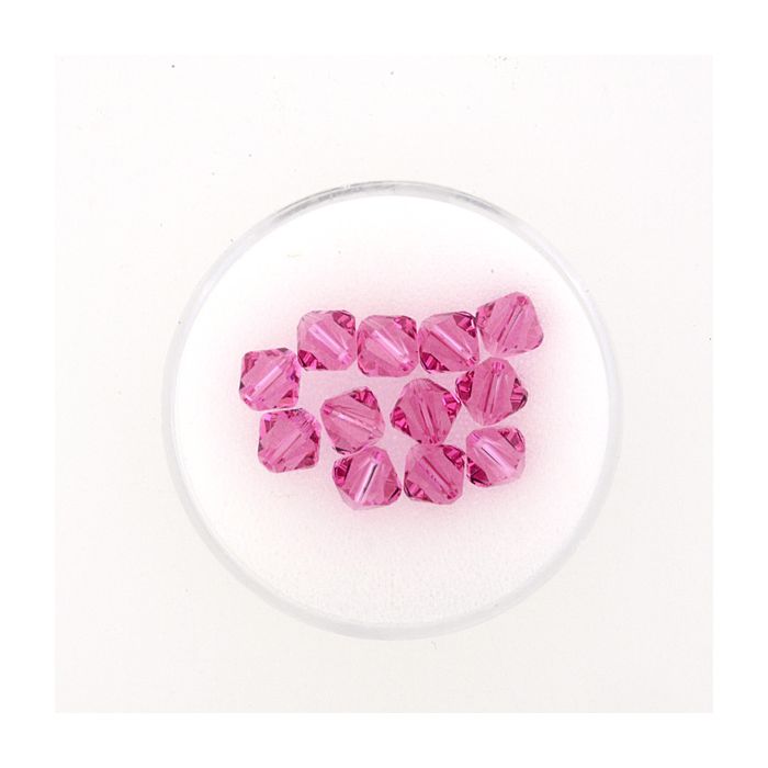 Swarovski Glasschliffp. rosa 6 mm Lochgröße 1 mm 12 St 5301-06454 4016490109778  