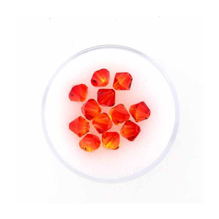 Swarovski Glasschliffp. fireopal 6 mm Lochgröße 1 mm