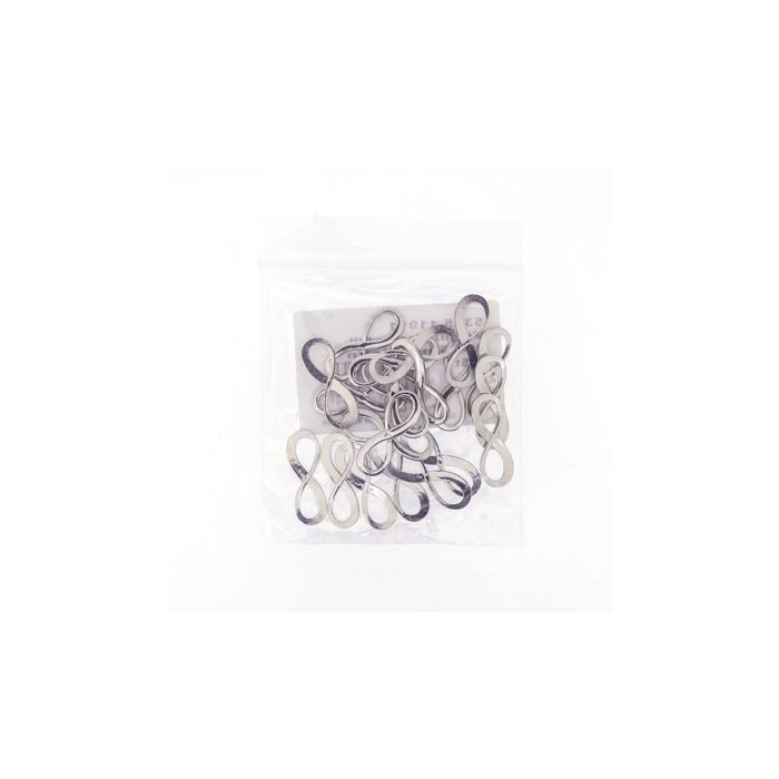 Metallzwischenteil Infinity platin 23 mm, Bild 3 von 4