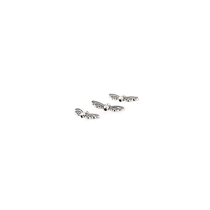 Metallzwischenteil Flügel altsilber 22x6 mm Lochgröße 1,5 mm 4 St 5365-01835 4016490880226  