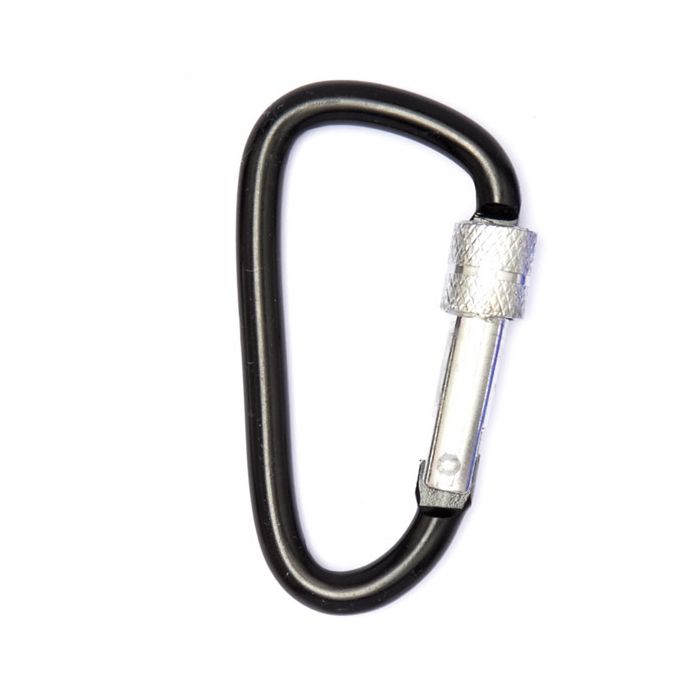 Karabiner Aluminium D schwarz 62 mm 20St 5387-62291 4016490773870  