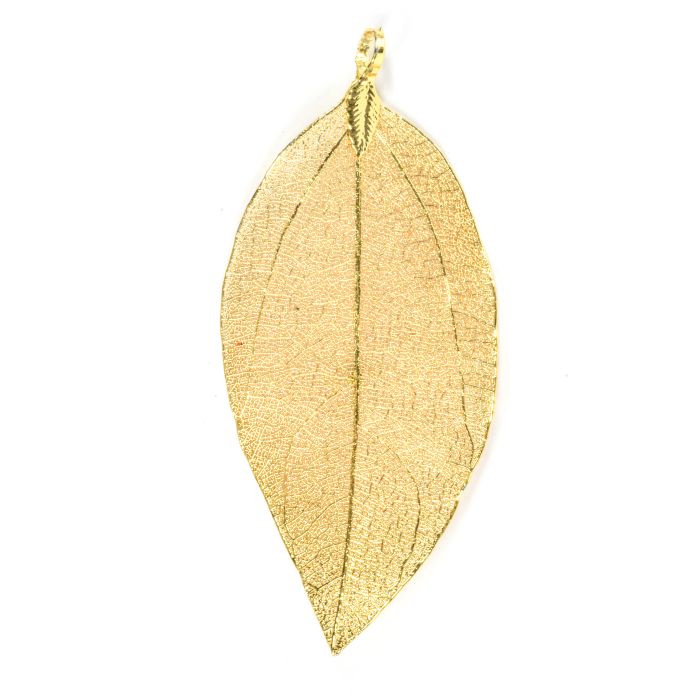 Metallanhänger Blatt goldfb. ca.80x60 mm 4St 5425-80931 4016490849216  