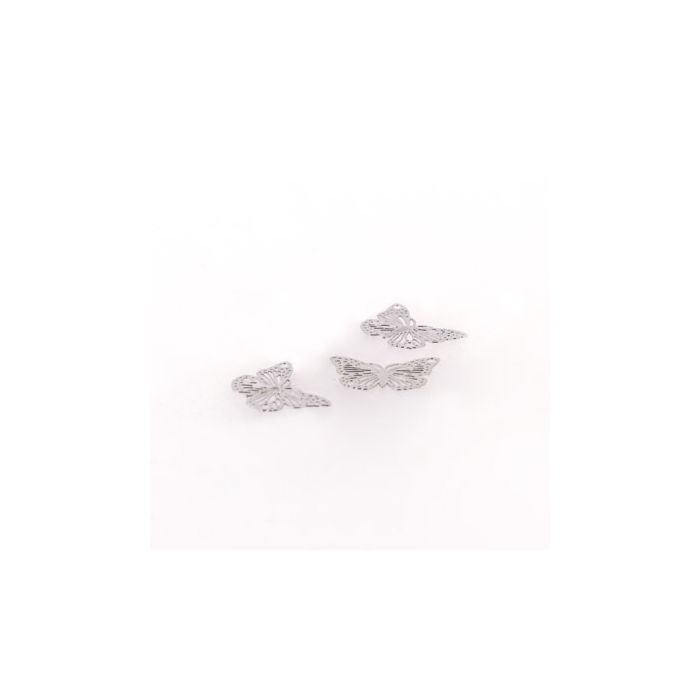 Metallteile Schmetterling platinfb. 19x13 mm 40St 5561-00911 4016490853404  