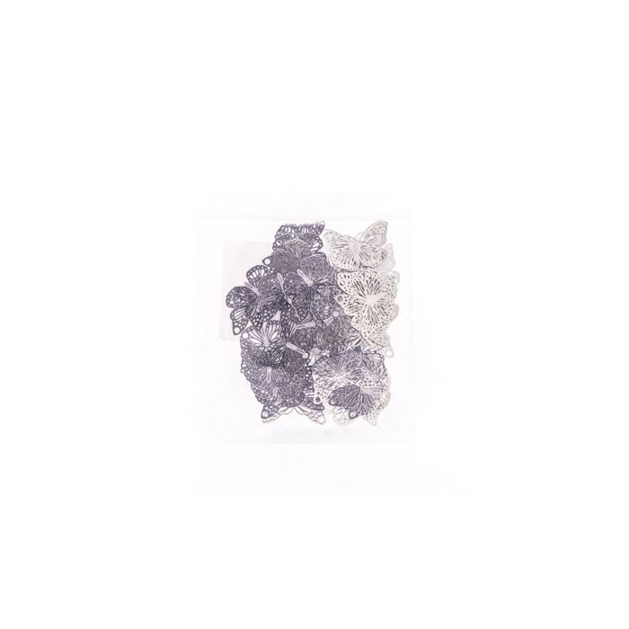Metallteile Schmetterling platinfb. 19x13 mm 40St 5561-00911 4016490853404  