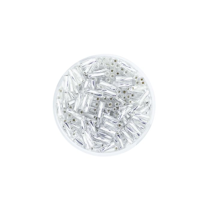 Glasstifte twisted silberfb. 6 mm, Bild 2 von 3
