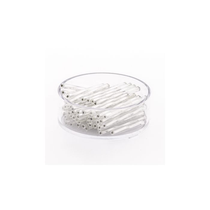 Glasstifte twisted silberfb. 25 mm, Bild 1 von 3