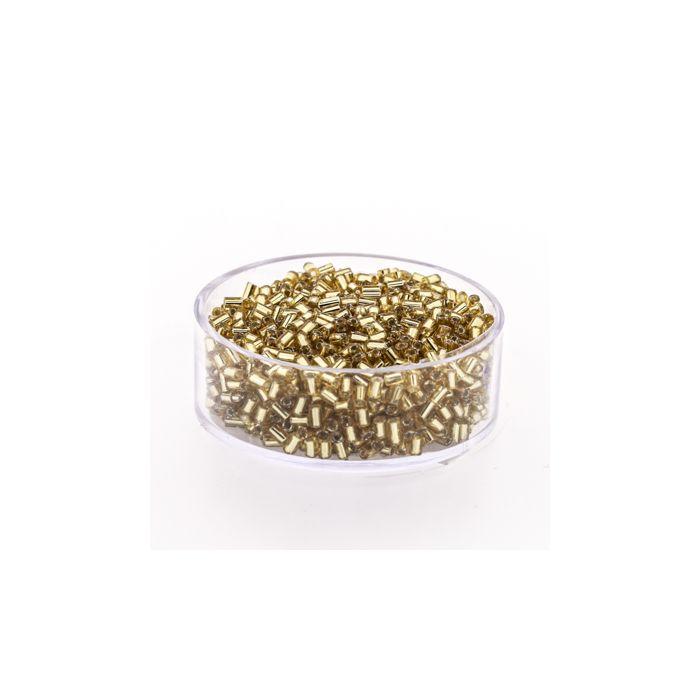 Glasstifte goldfb. silbereinzug 2 mm, Bild 1 von 3
