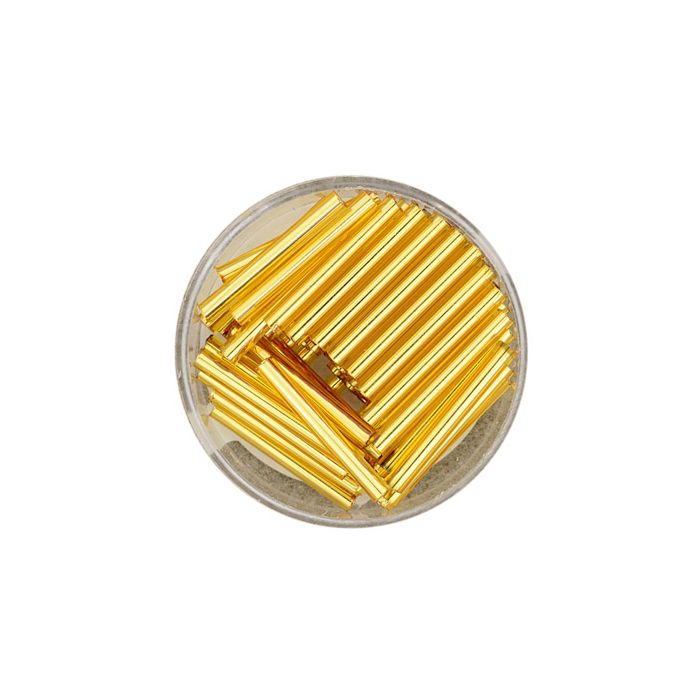 Glasstifte goldfb. silbereinzug 19 mm