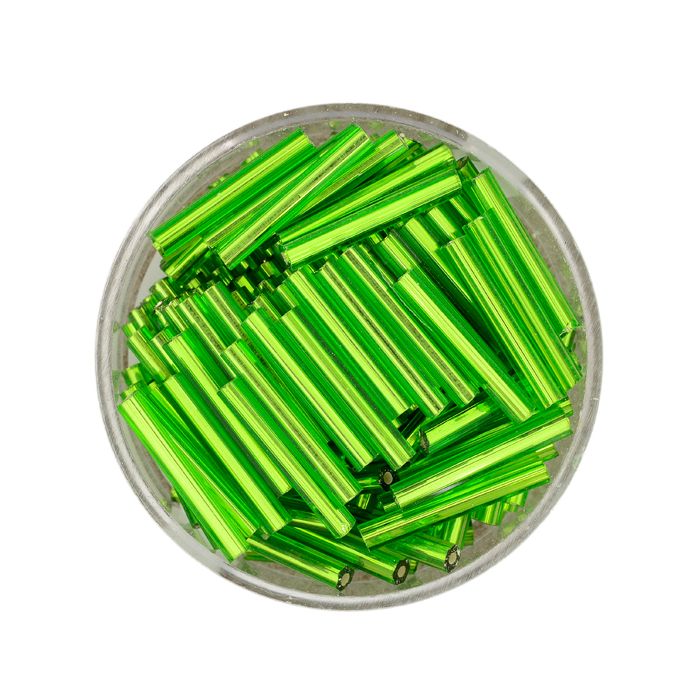 Glasstifte grün silbereinzug 15 mm