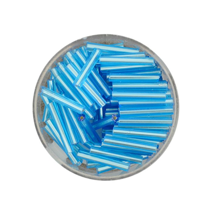 Glasstifte hellblau silbereinzug 15 mm 5652-15 4016490020639  