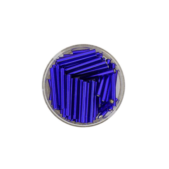 Glasstifte dunkelblau silbereinzug 19 mm