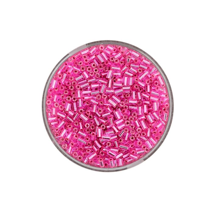 Glasstifte rosa silbereinzug 2 mm