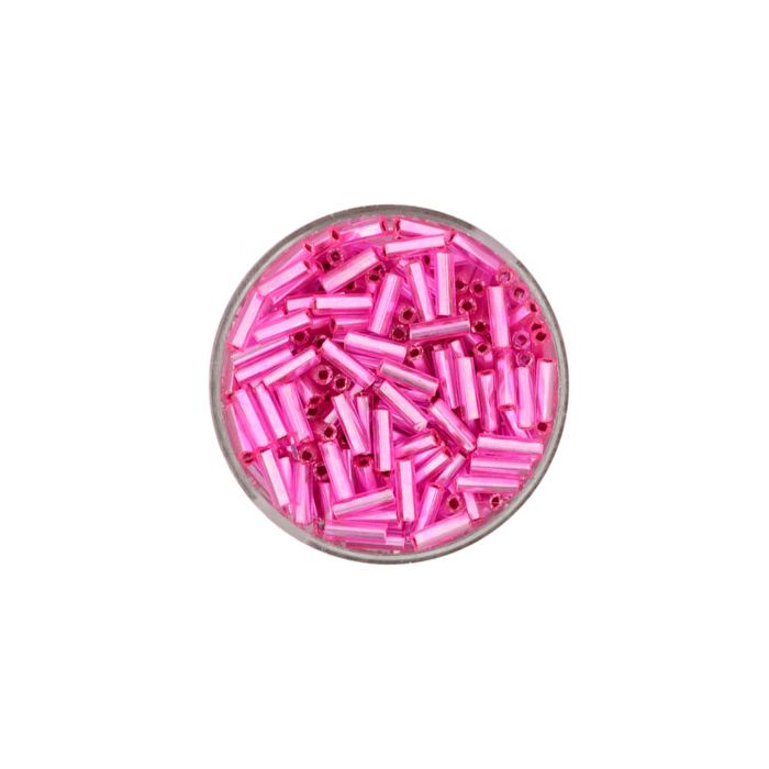 Glasstifte rosa silbereinzug 6 mm