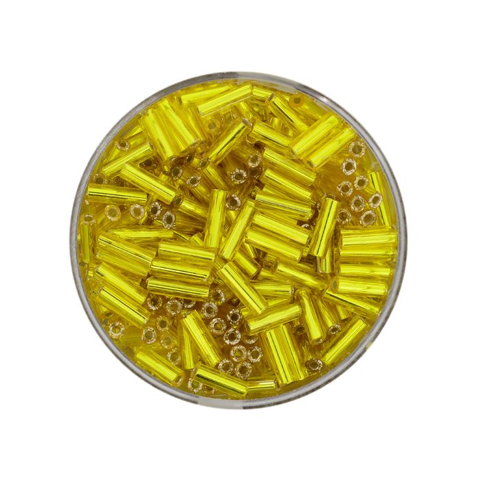 Glasstifte gelb silbereinzug 6 mm