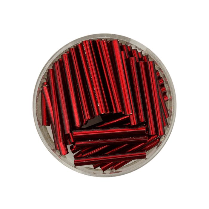 Glasstifte rot silbereinzug 19 mm