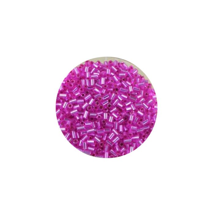 Glasstifte fuchsia silbereinzug 2 mm