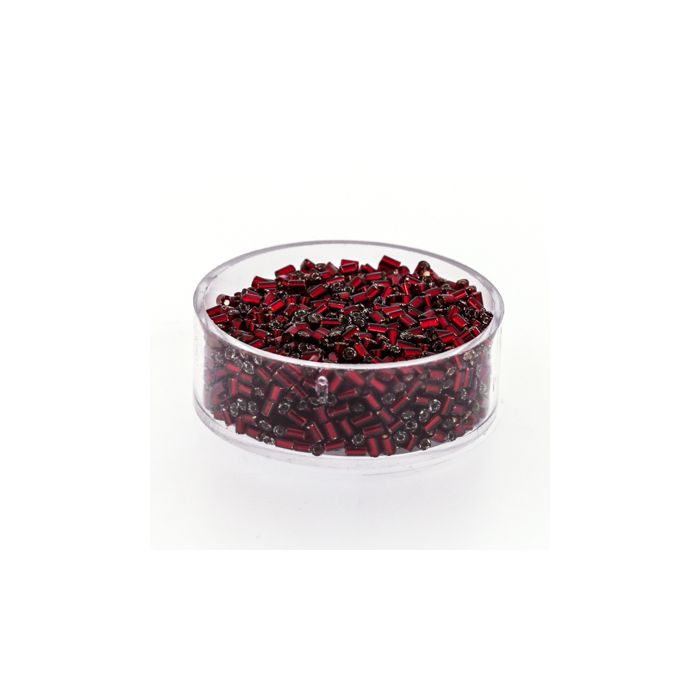 Glasstifte rot silbereinzug 2 mm, Bild 1 von 3
