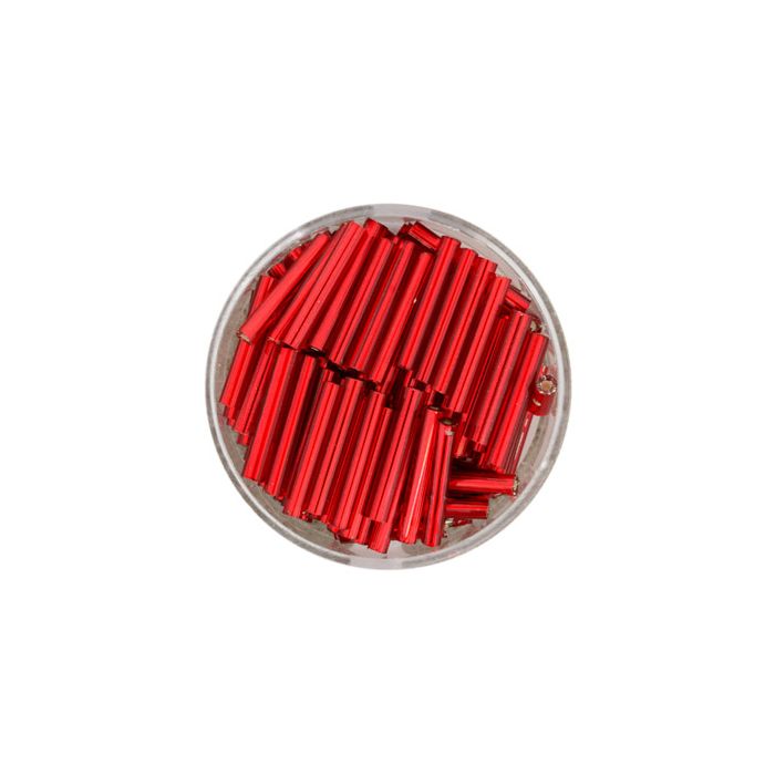 Glasstifte rot silbereinzug 15 mm