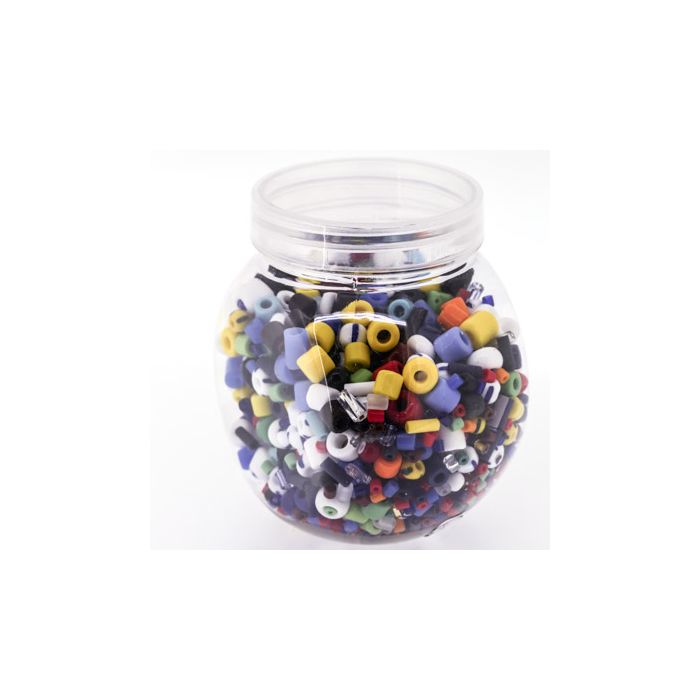 Glasperlenmix in Dose mit Schraubdeckel bunt 1St = 200gr 5St 5894-03501 4016490826460  
