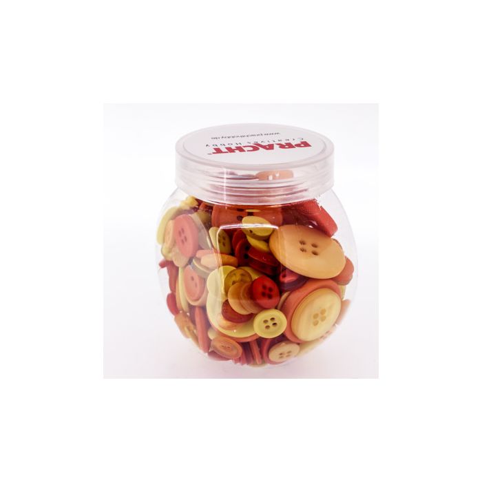Knöpfemix in Dose mit Schraubdeckel orange ton 1St = 100gr 6St 5894-50071 4016490825869  