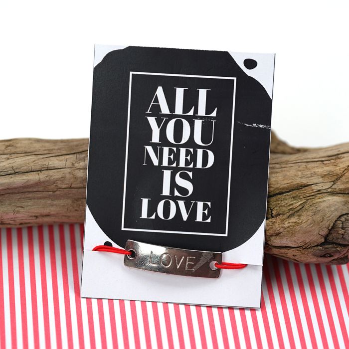 Fertiges Armband All you need is Love, Bild 2 von 2